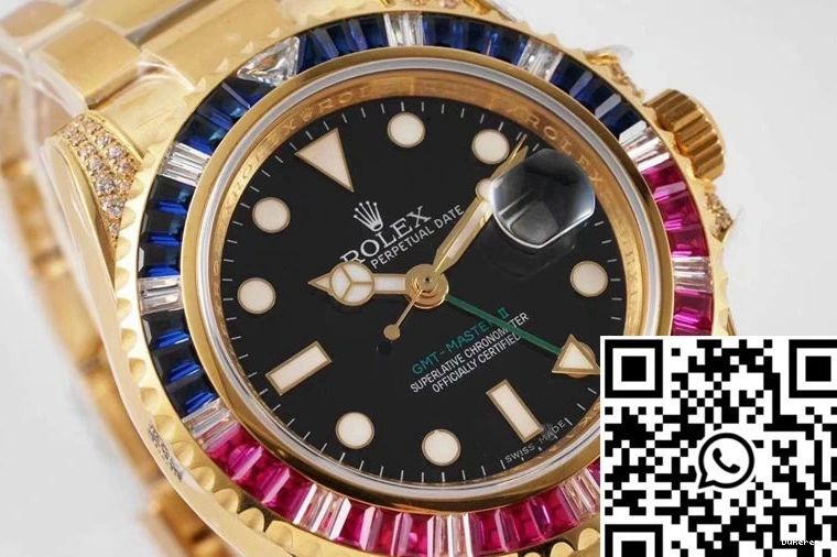 Factory 116758 ROF 1189 Dial GMT SAru-78208 II Supportive Master Rolex Black 0820